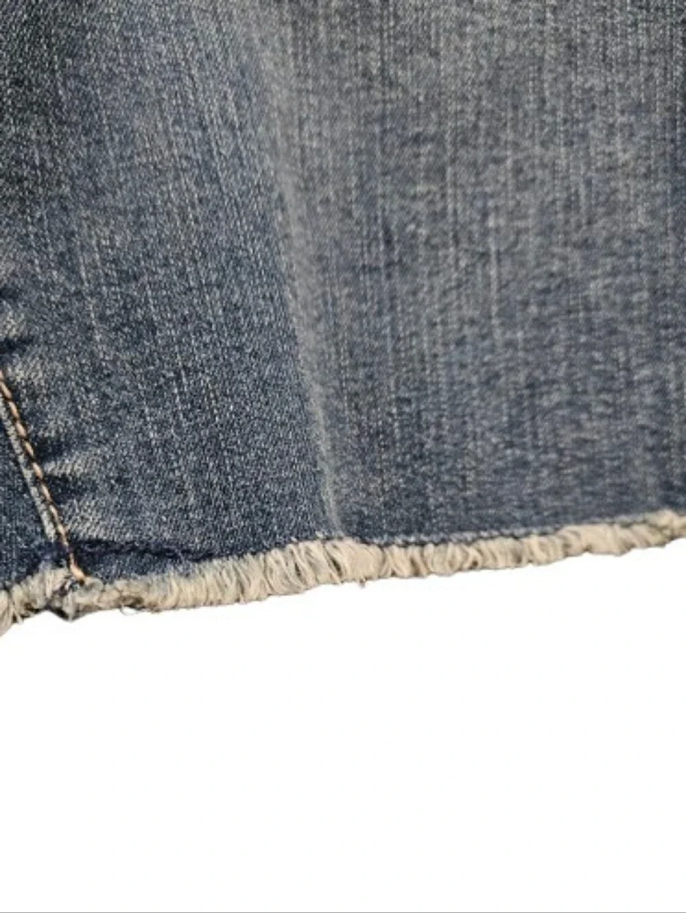 Nine West Size 12 Denim Bermuda Shorts Raw Hem Stretch Jean Jorts
